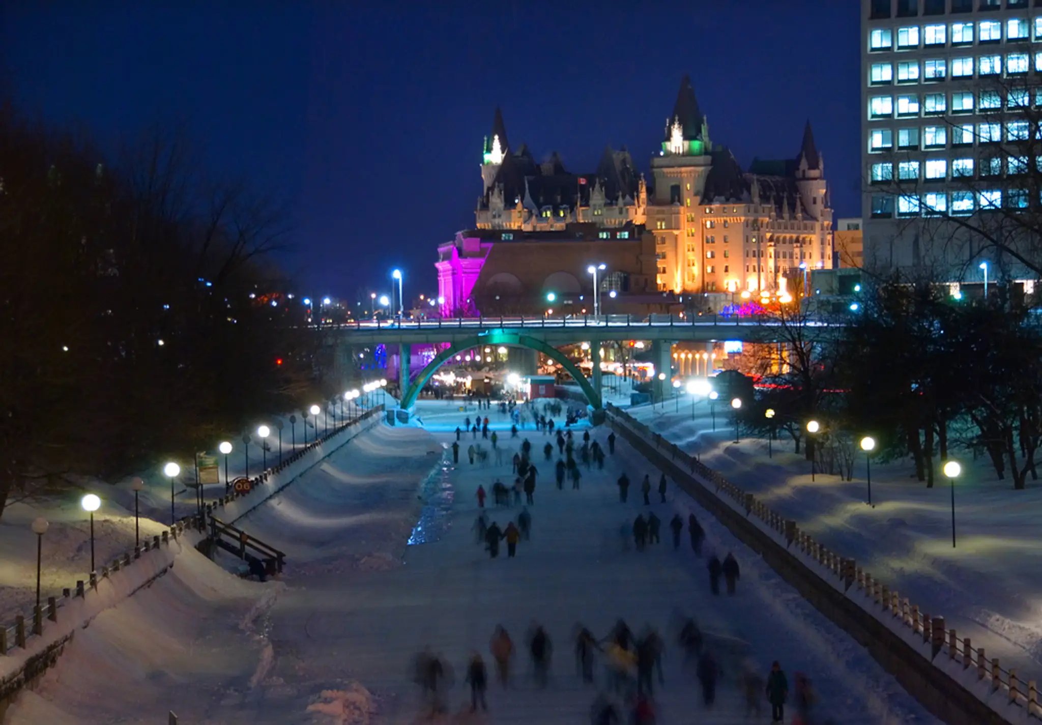 Zimná Ottawa v Kanade