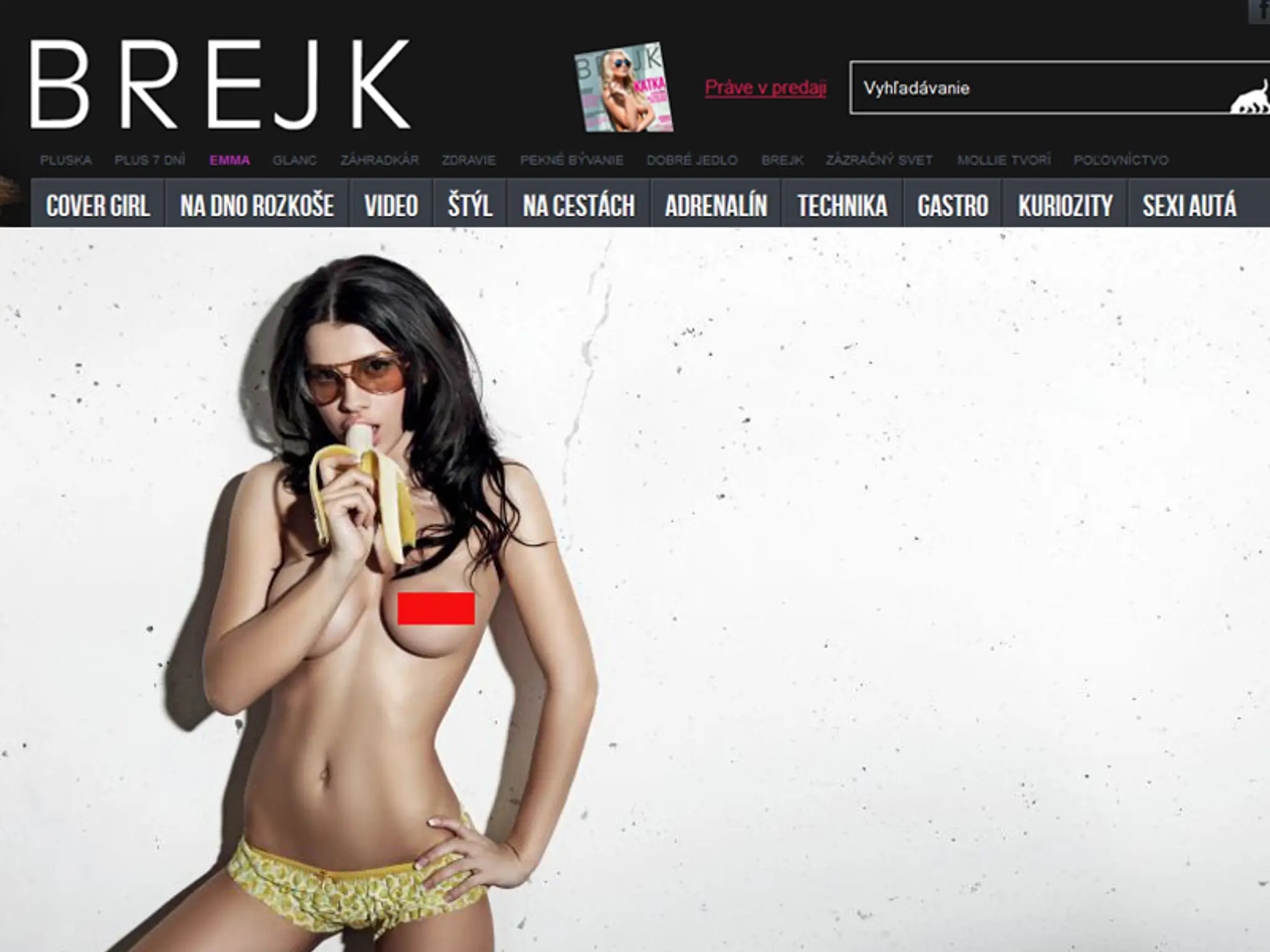 Mária Trošková v pánskom magazíne Brejk