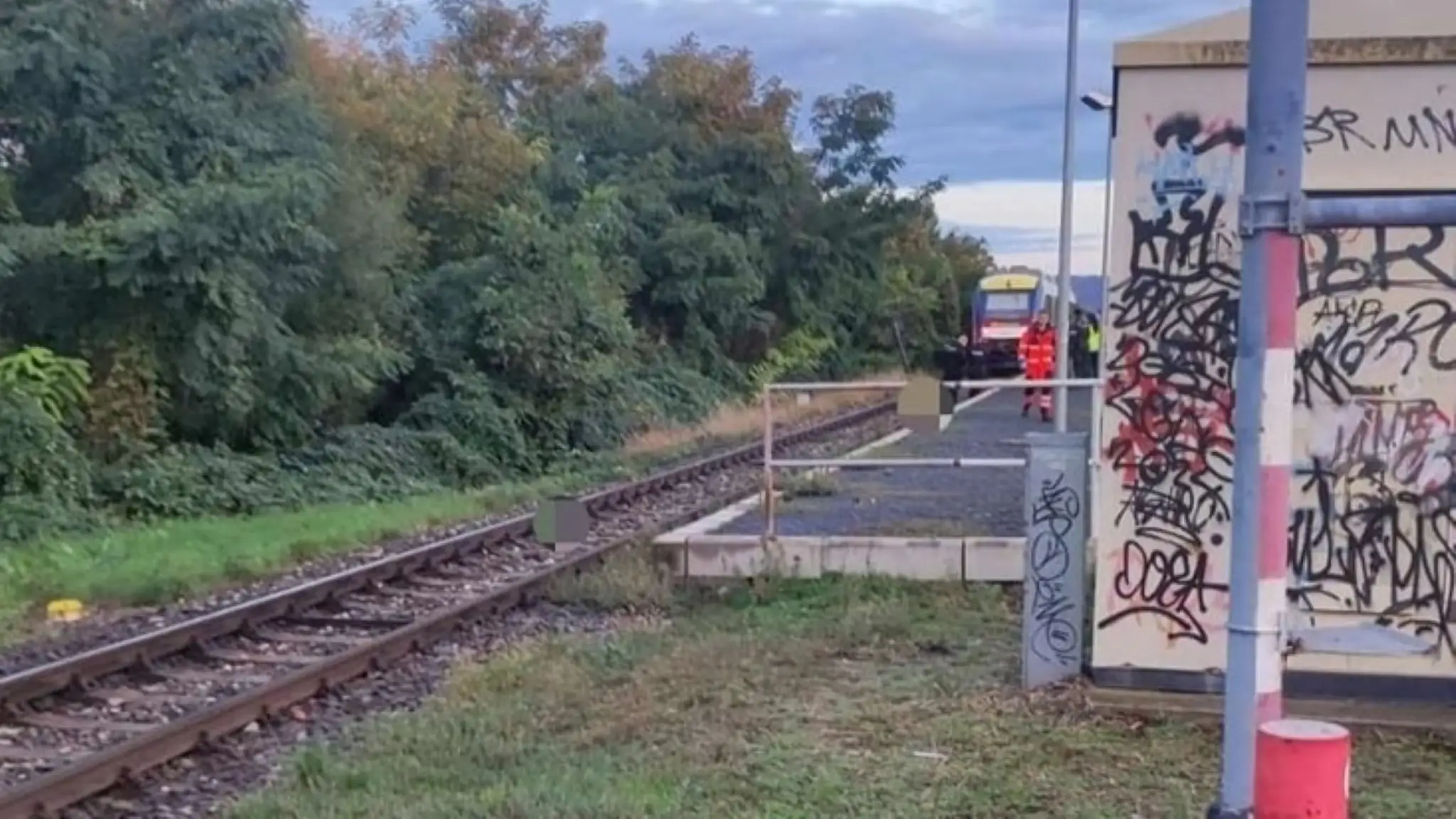 Železničné koľaje vo Vrakuni