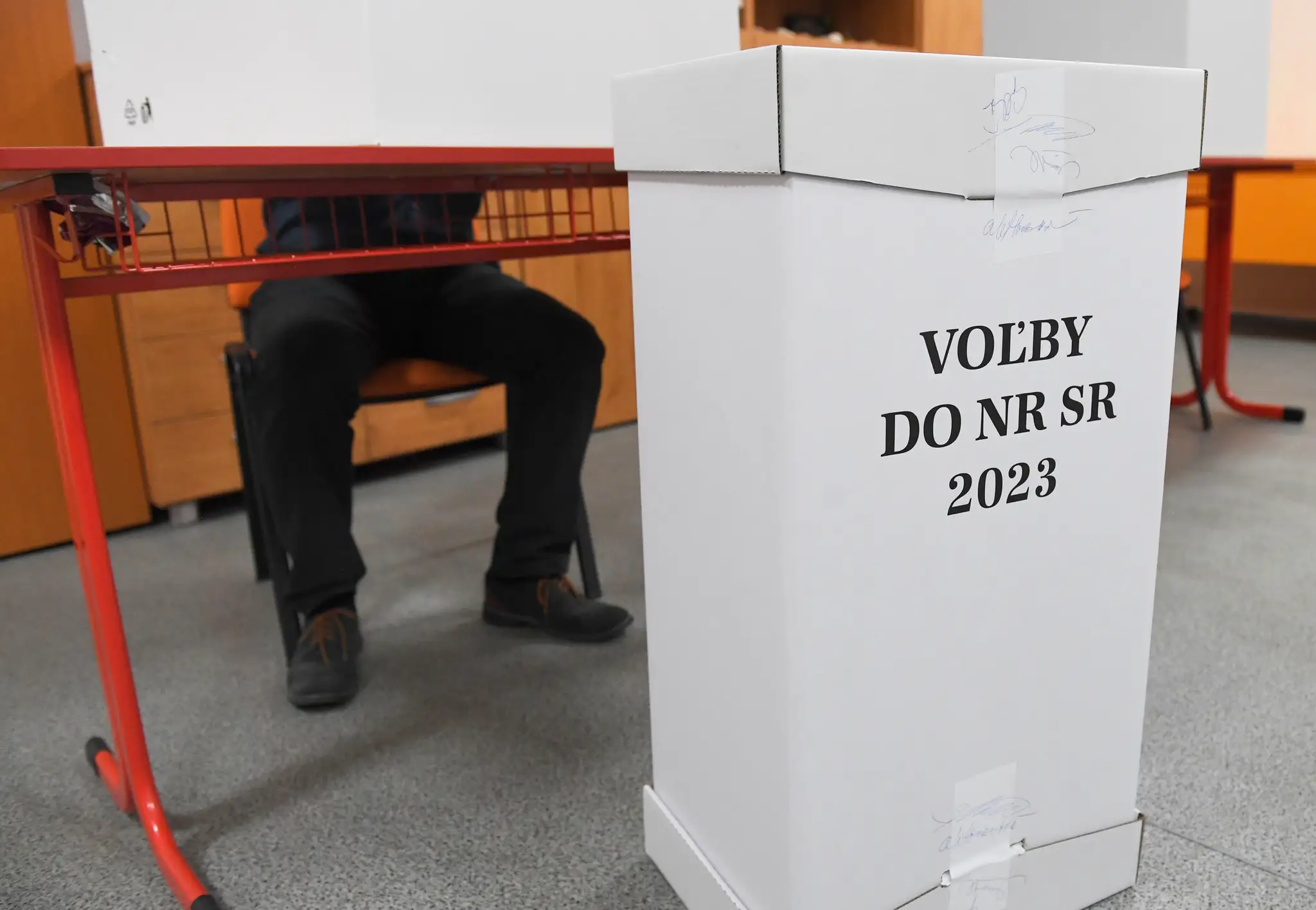Volebná urna v Košiciach.