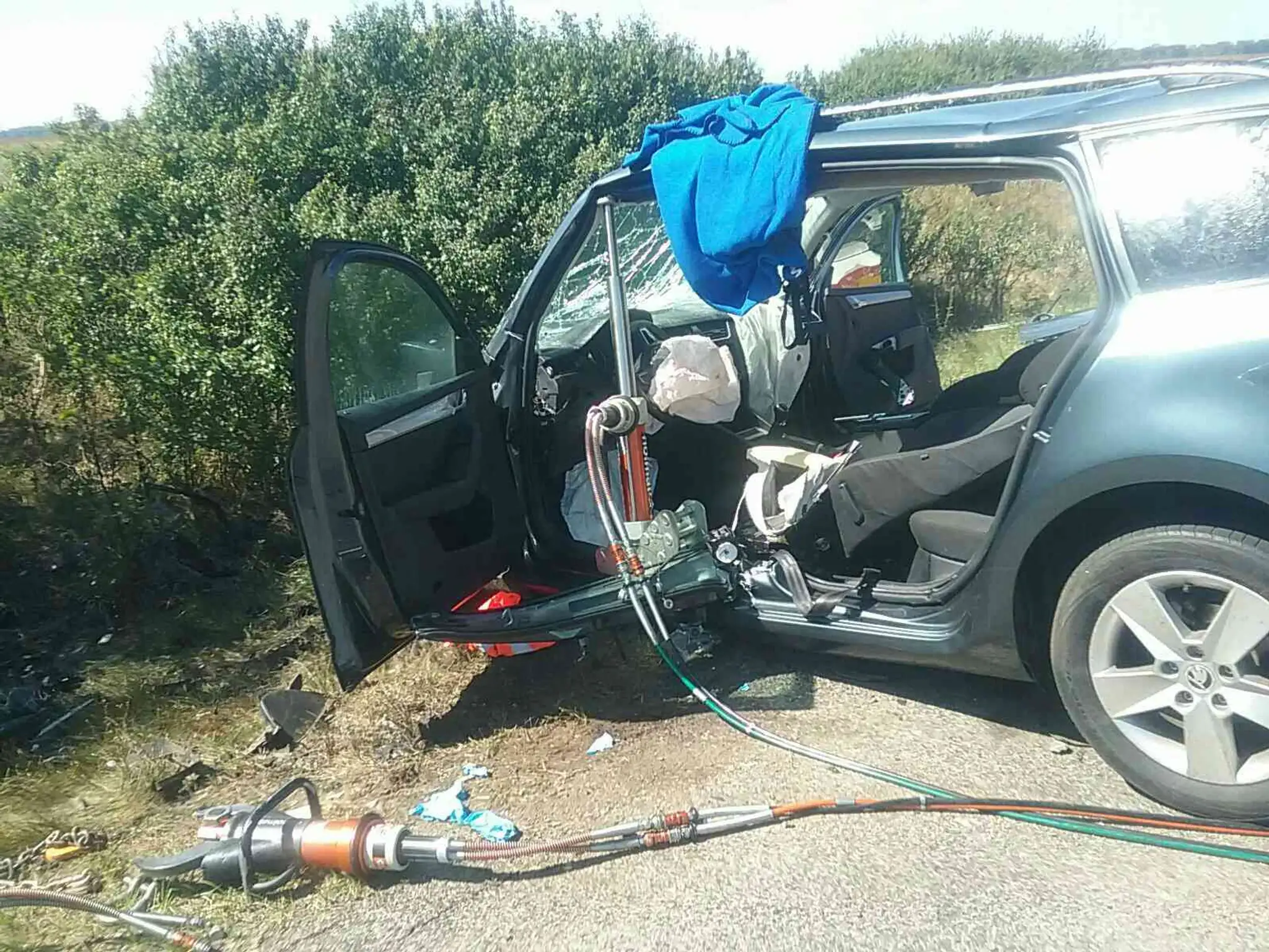 Nehoda sa stala sa stala na ceste č. II/573 