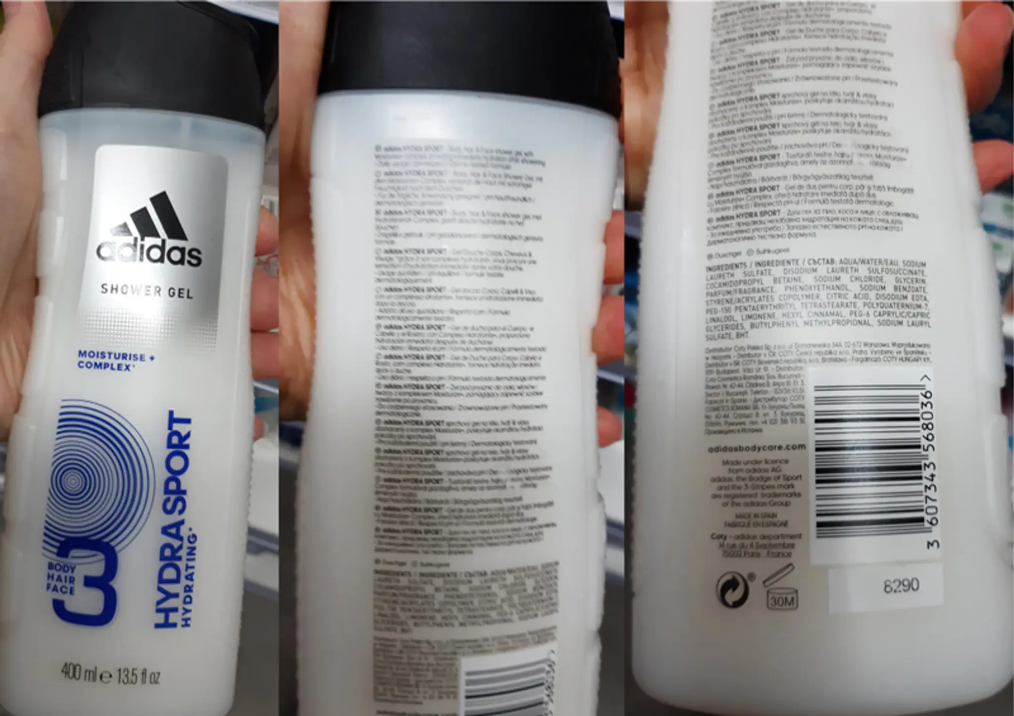 adidas HYDRA SPORT – sprchovací gél