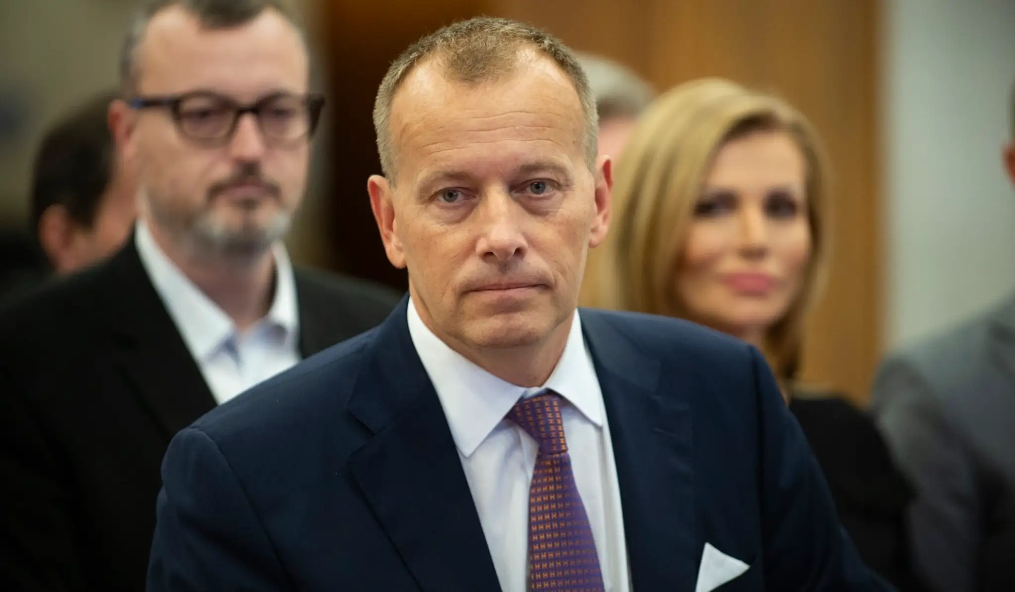 Rebecca Šramková a kapitán slovenského tímu Matej Lipták.