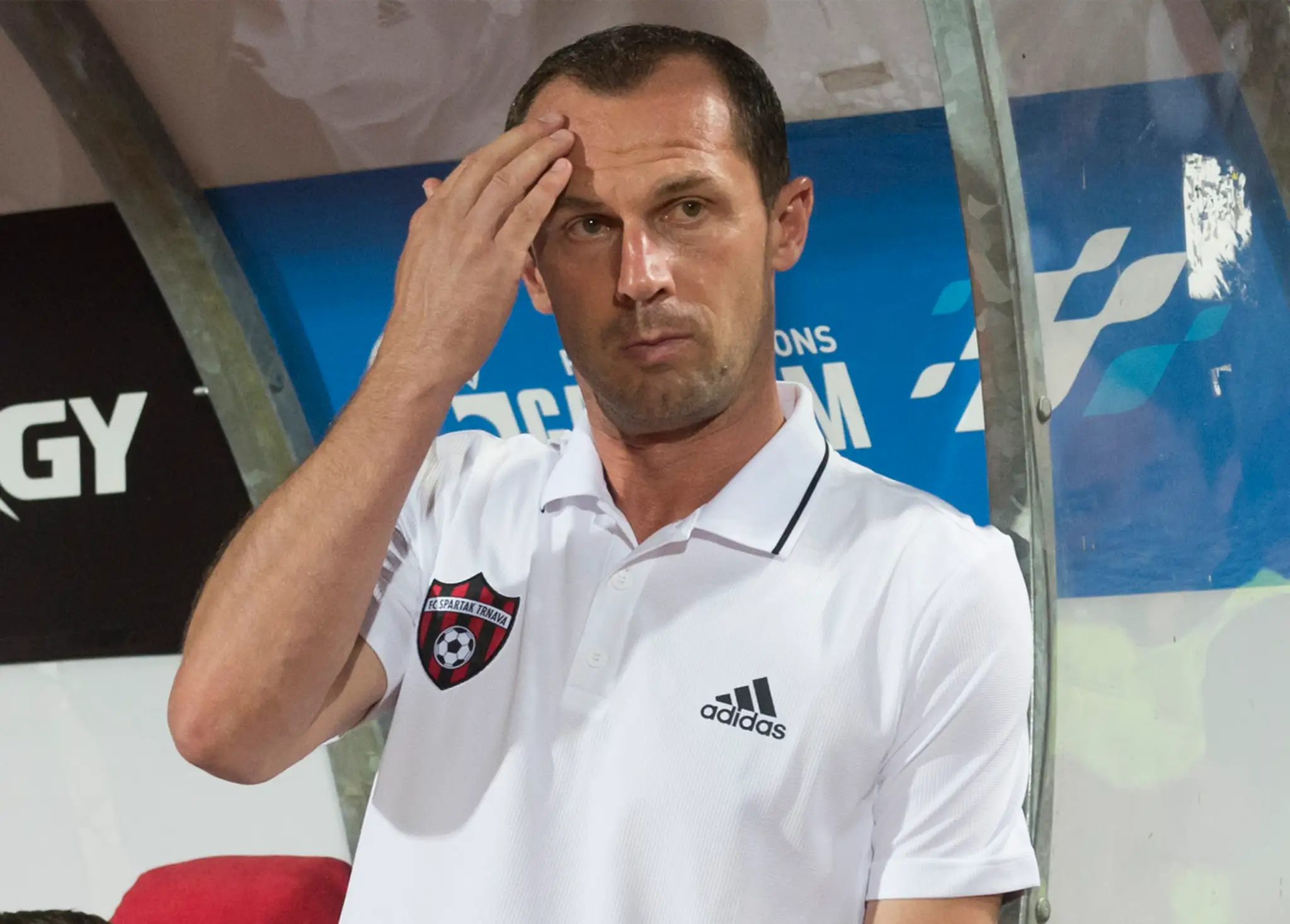 Tréner FC Spartak Trnava Radoslav Látal počas zápasu 3. predkola LM proti Crvenej zvezde.