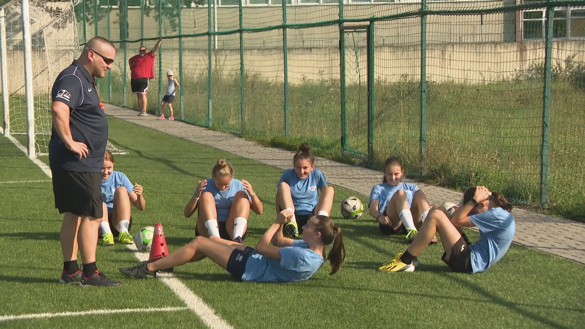 Ženský futbal v Bánovciach nad Bebravou.