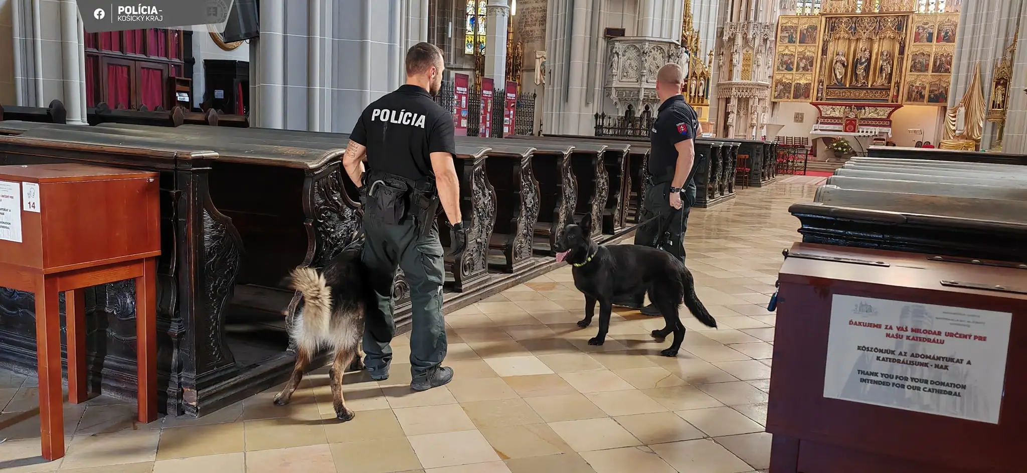 Bombové vyhrážky v Dóme svätej Alžbety v Košiciach.