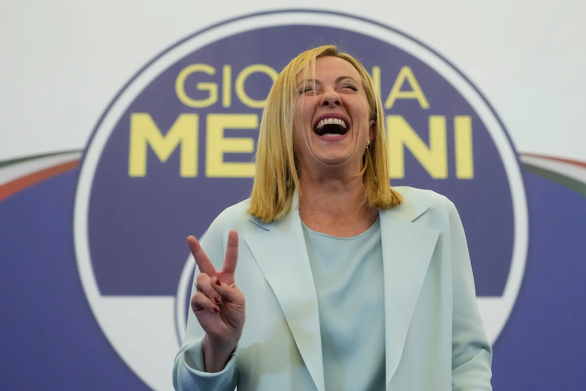 Giorgia Meloniová, líderka krajne pravicovej strany Bratia Talianska.