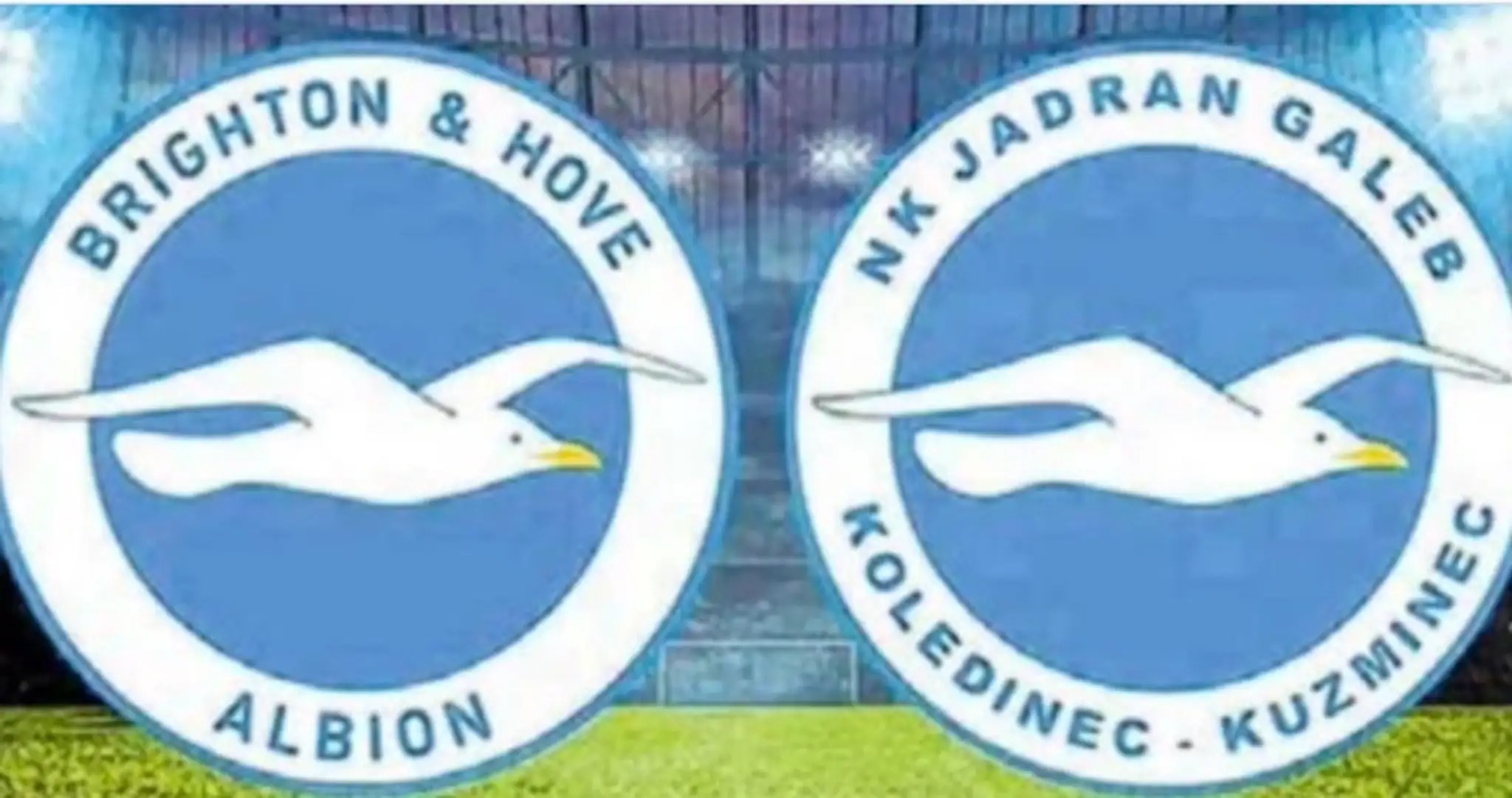 Logá Brightonu a FK Jadran-Galeb