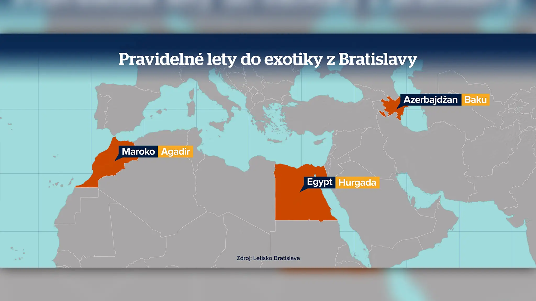 Pravidelné linky do exotiky