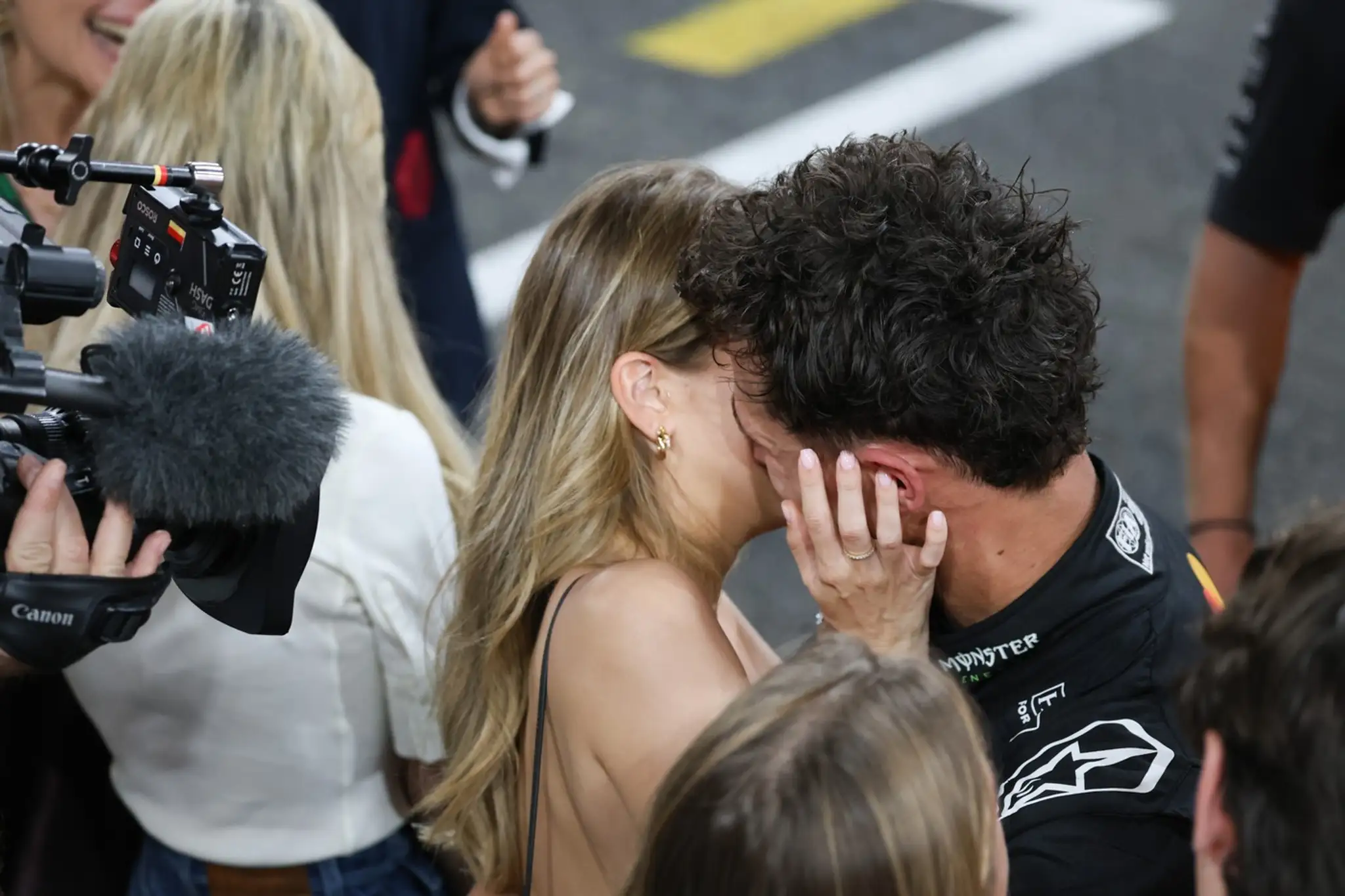 Lando Norris a Margarida Corceiro