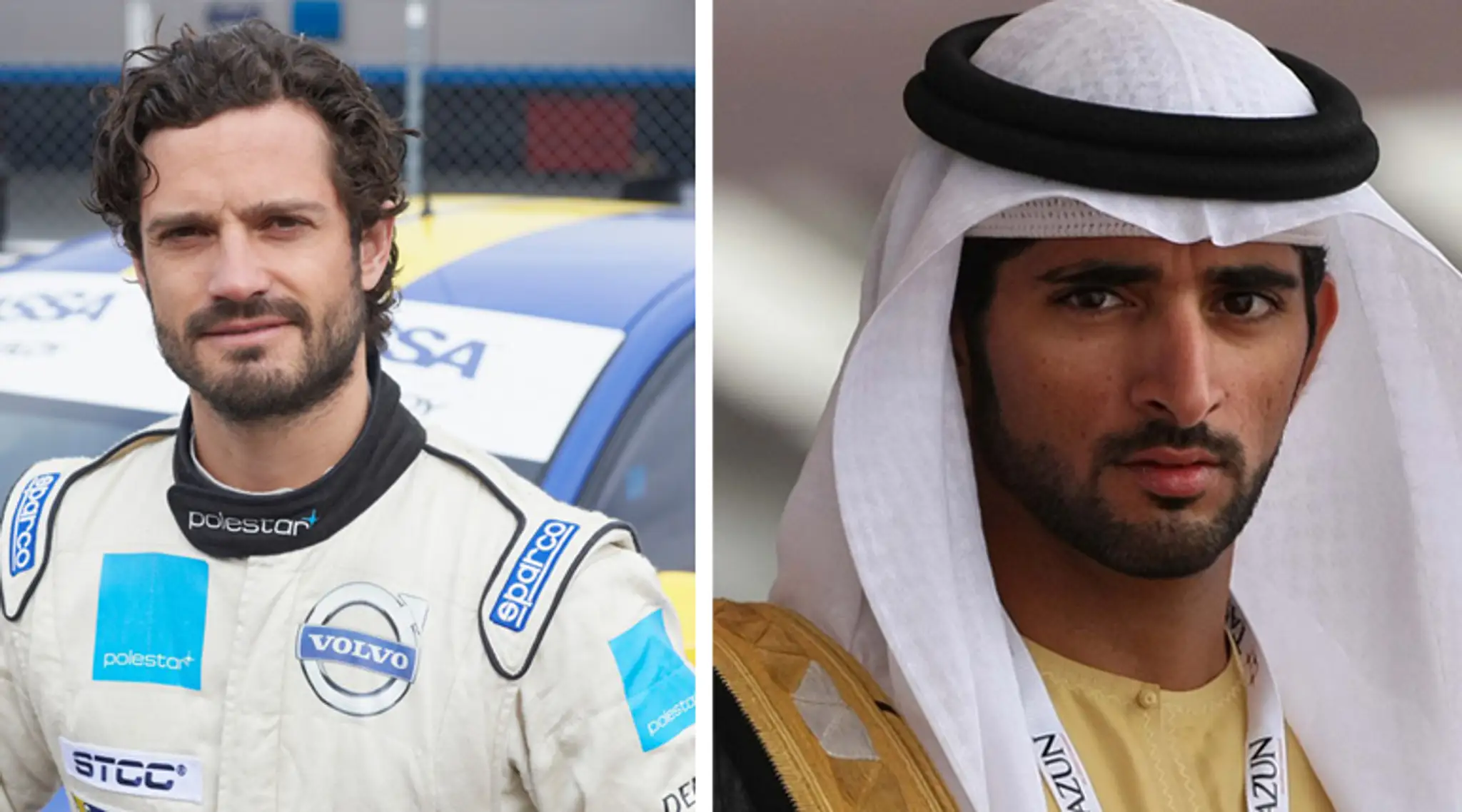 Švédsky princ Carl Philip a Hamdan bin Mohammed Al Maktoum