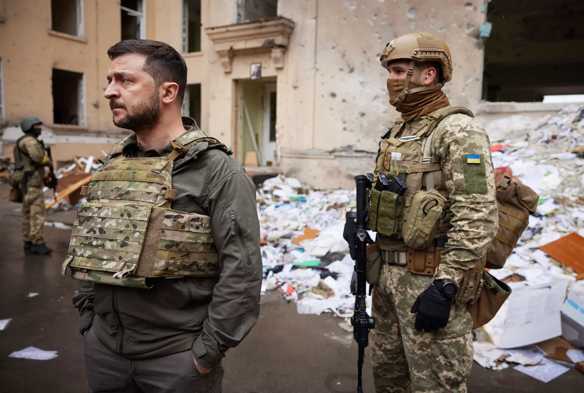Prezident Zelenskyj na východe Ukrajiny