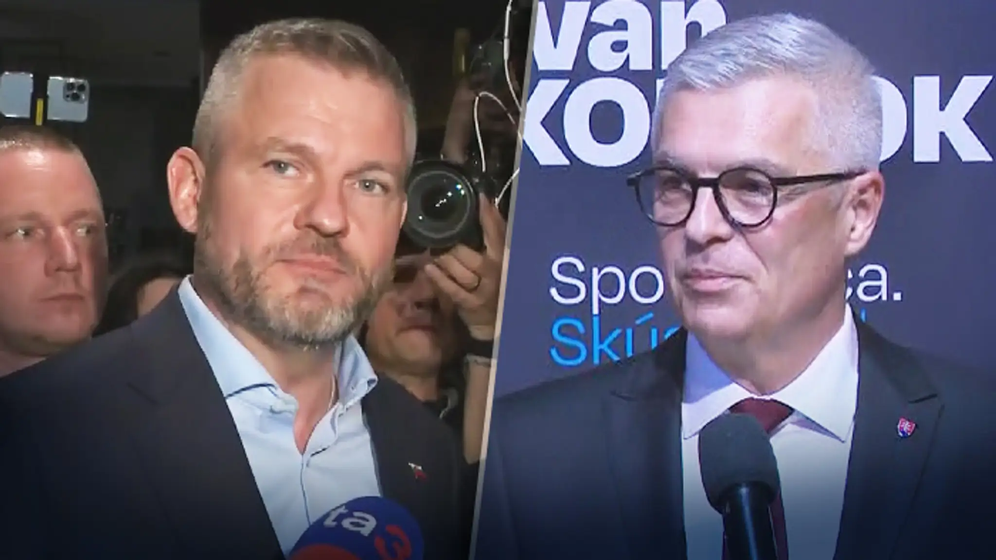 Príchod prezidentských kandidátov do volebných centrál