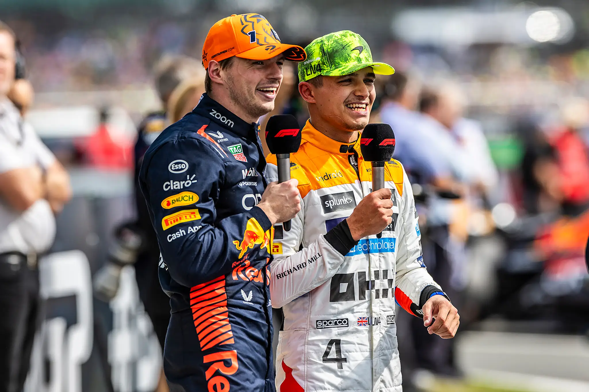 Max Verstappen a Lando Norris.