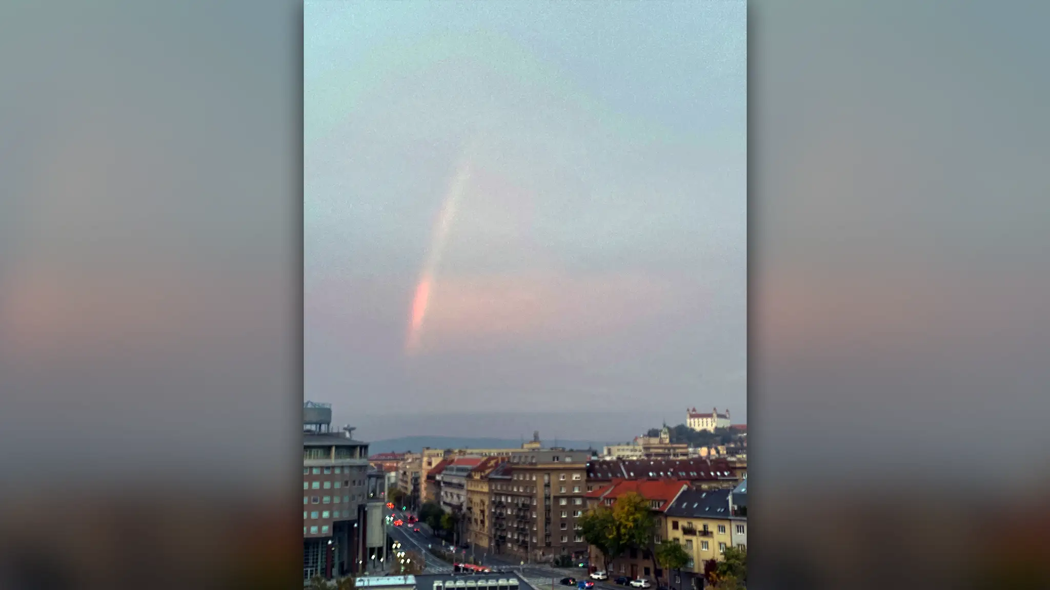 Zaujímavý jav nad Bratislavou.