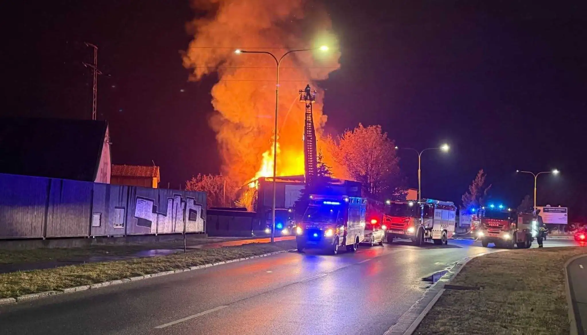 Požiar v Košiciach.