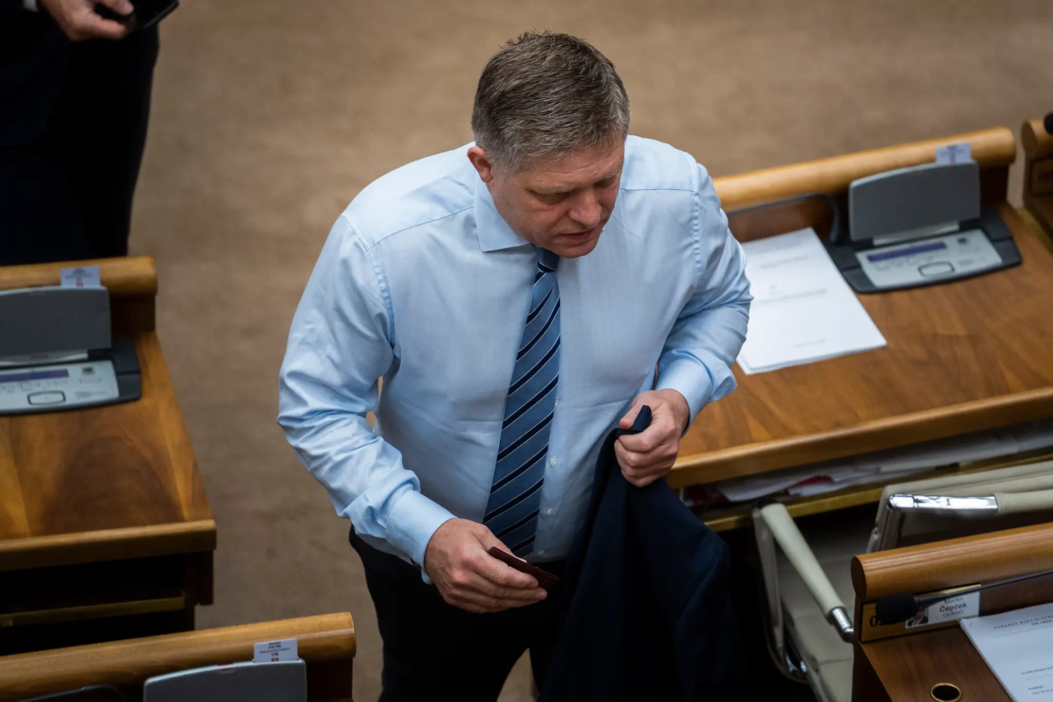 Robert Fico v parlamente.