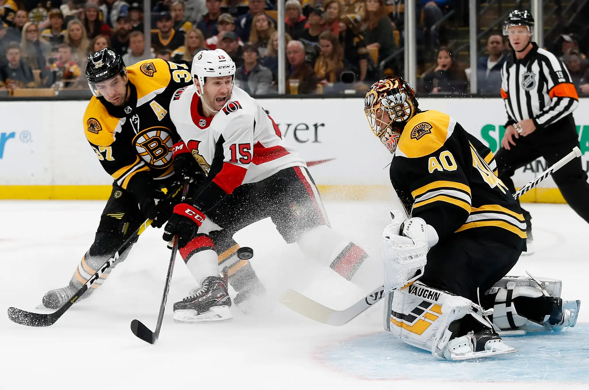 Zo zápasu Boston - Ottawa.