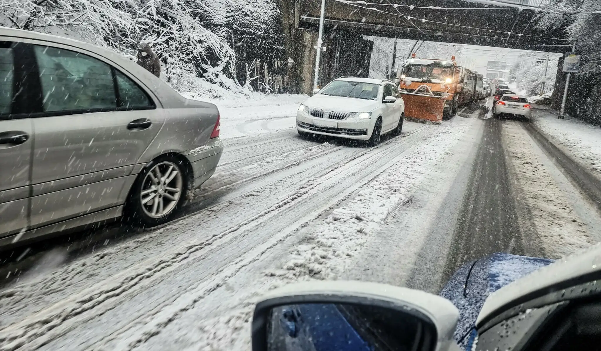 Takto to vyzeralo dnes na bratislavských Kramároch.