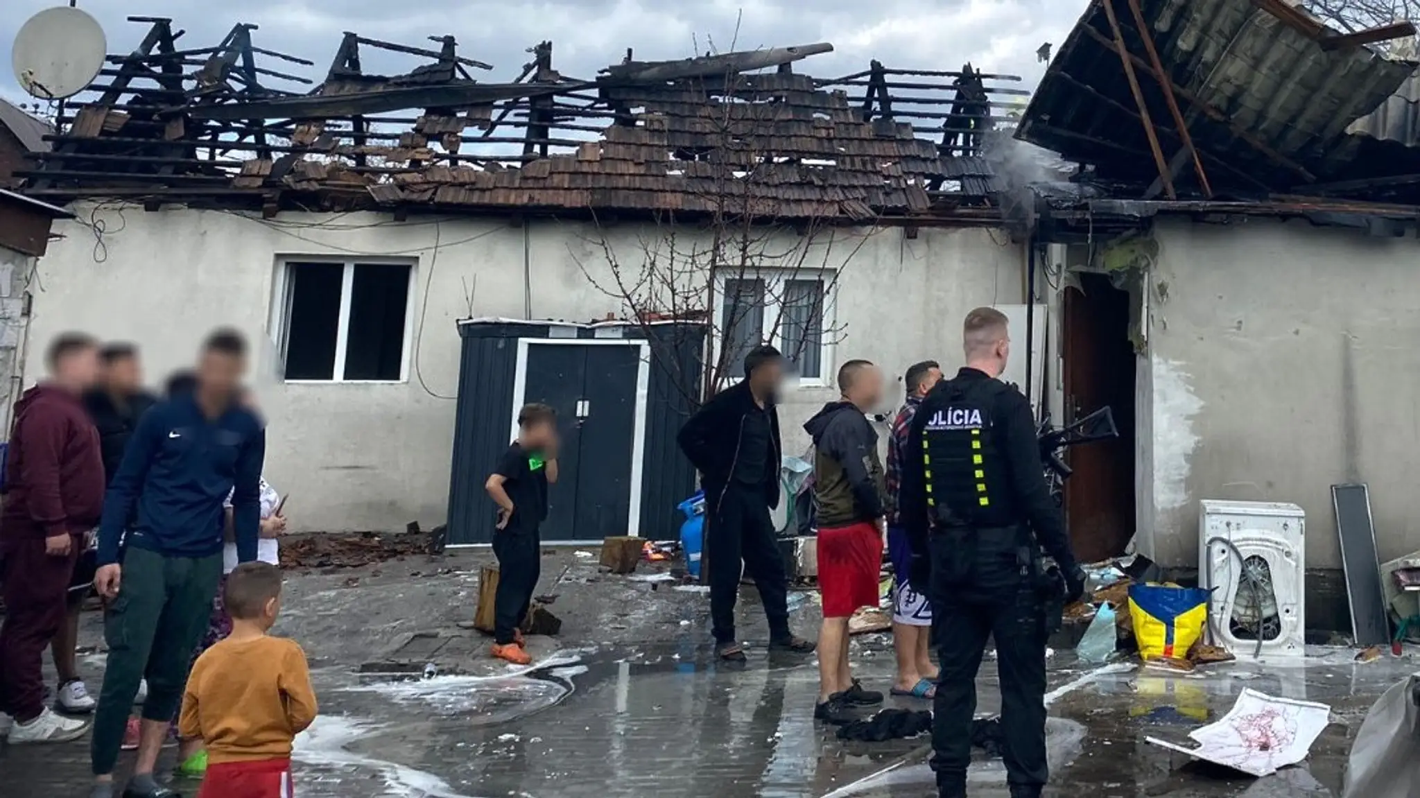 Požiar v Plaveckom Štvrtku. 