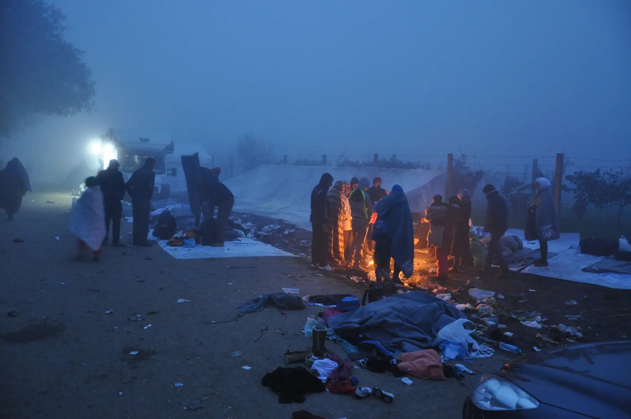 Migranti na srbsko-chorvátskych hraniciach