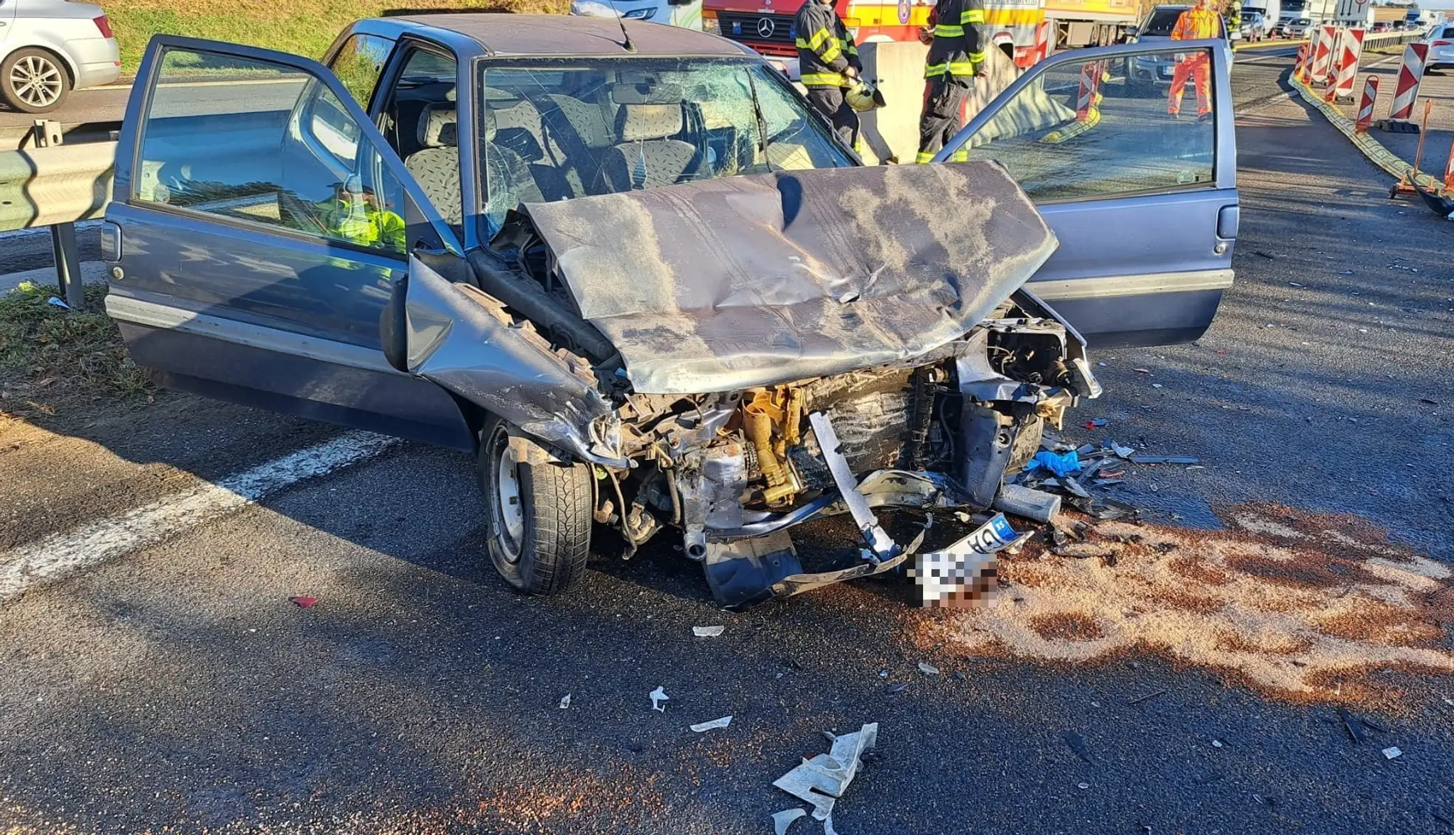 Poškodené auto.