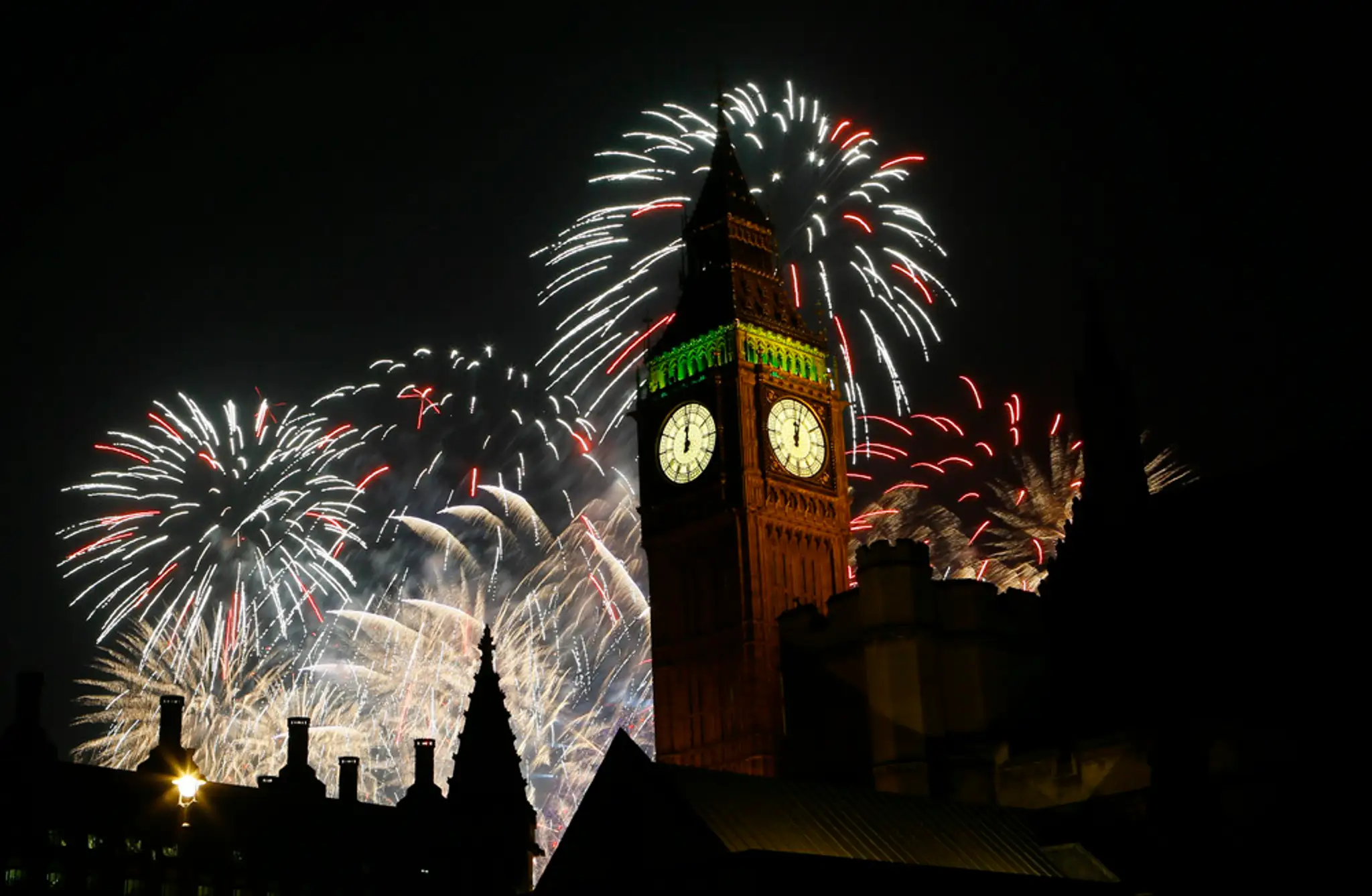 Silvester a Nový rok 2015 v Londýne.