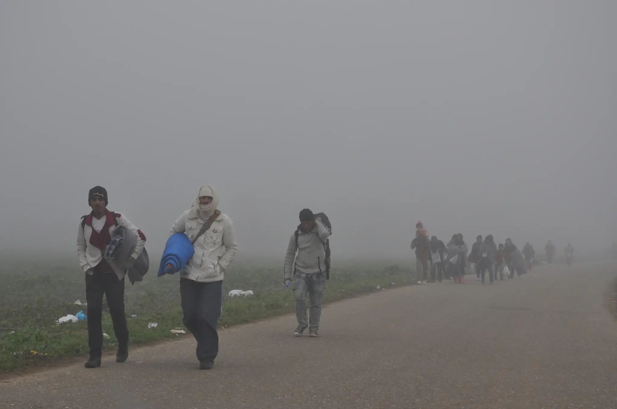 Migranti na srbsko-chorvátskych hraniciach