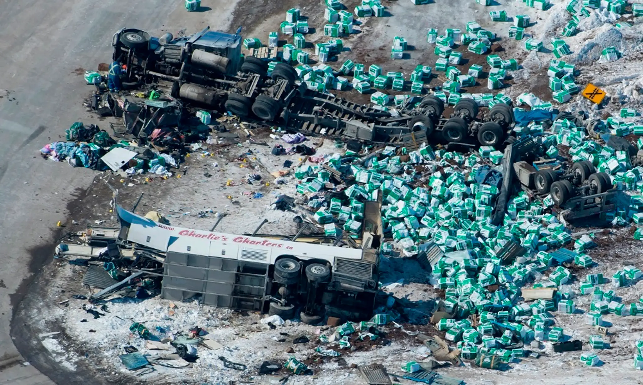 Autobus, v ktorom zahynuli mladí hokejisti