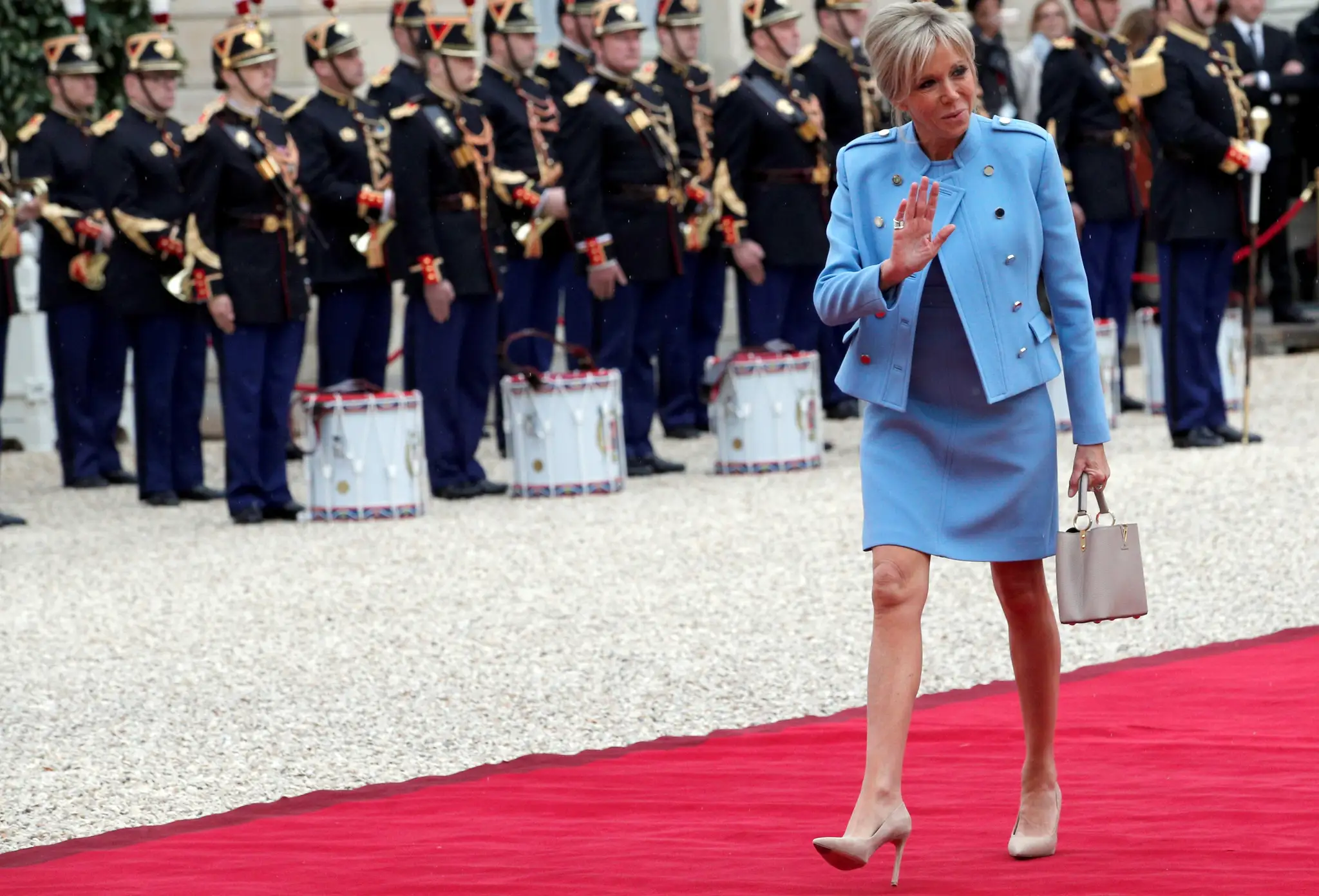 Brigitte Macronová na archívnej snímke.