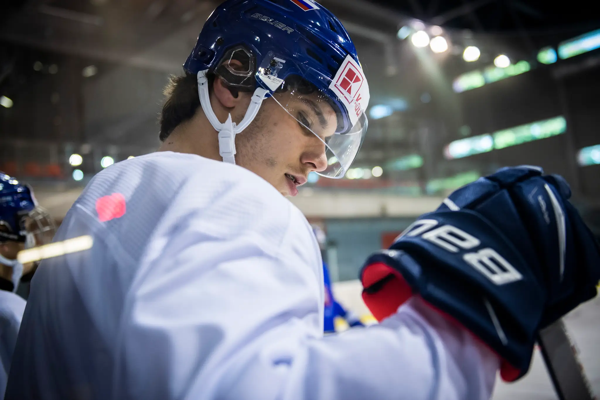 Slovenský hokejista Juraj Slafkovský,