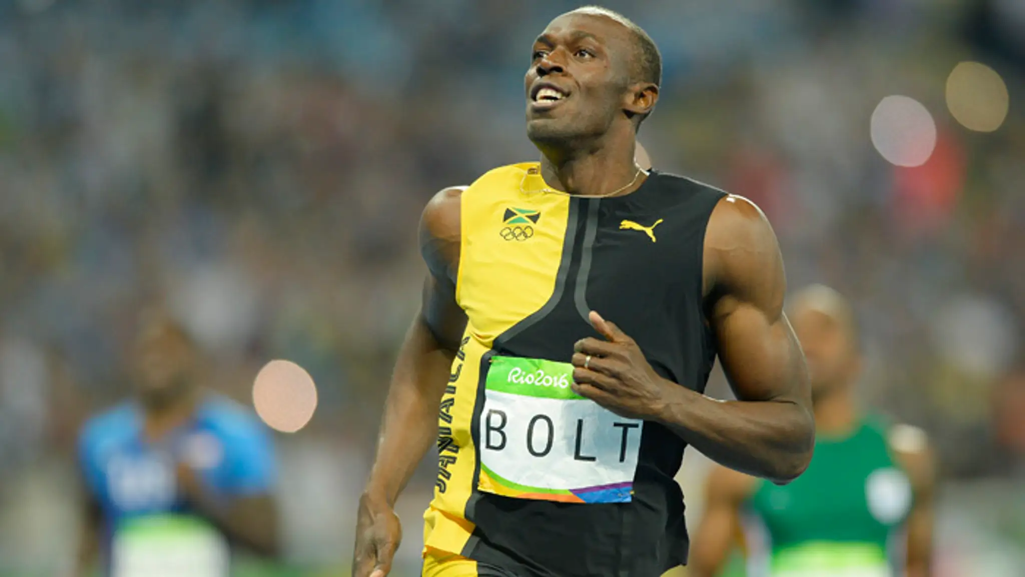 Na snímke jamajský šprintér Usain Bolt.