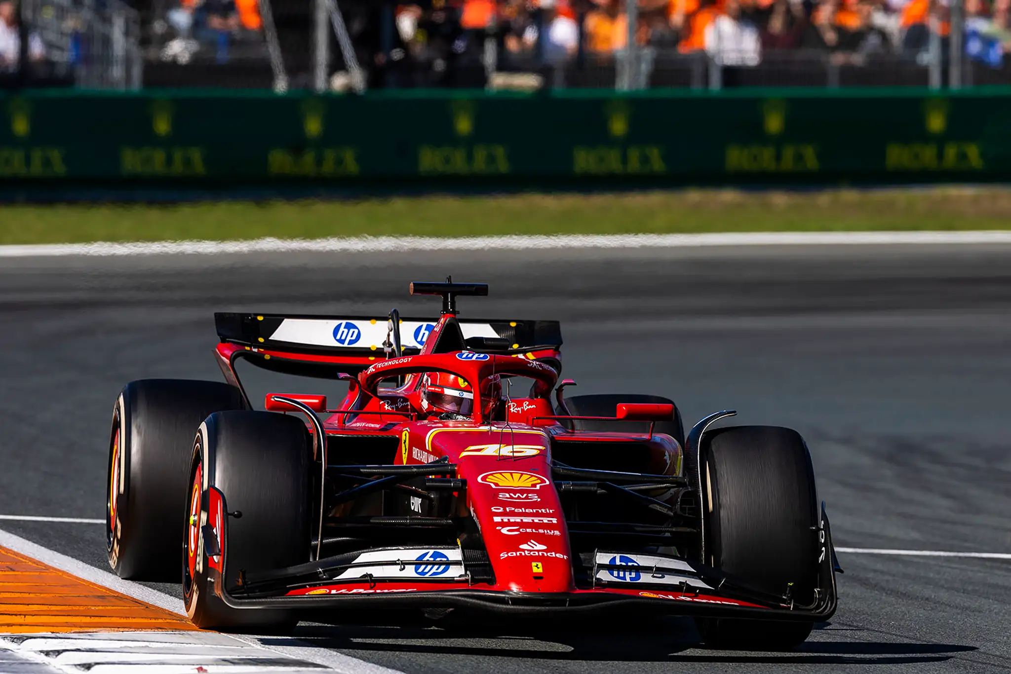 Charles Leclerc na trati VC Holandska.