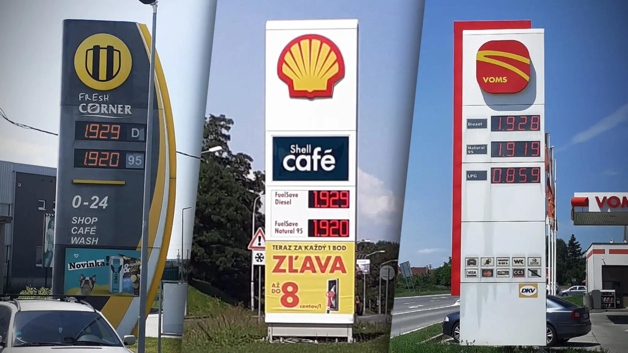 Ceny benzínu a nafty (23.6.2022)