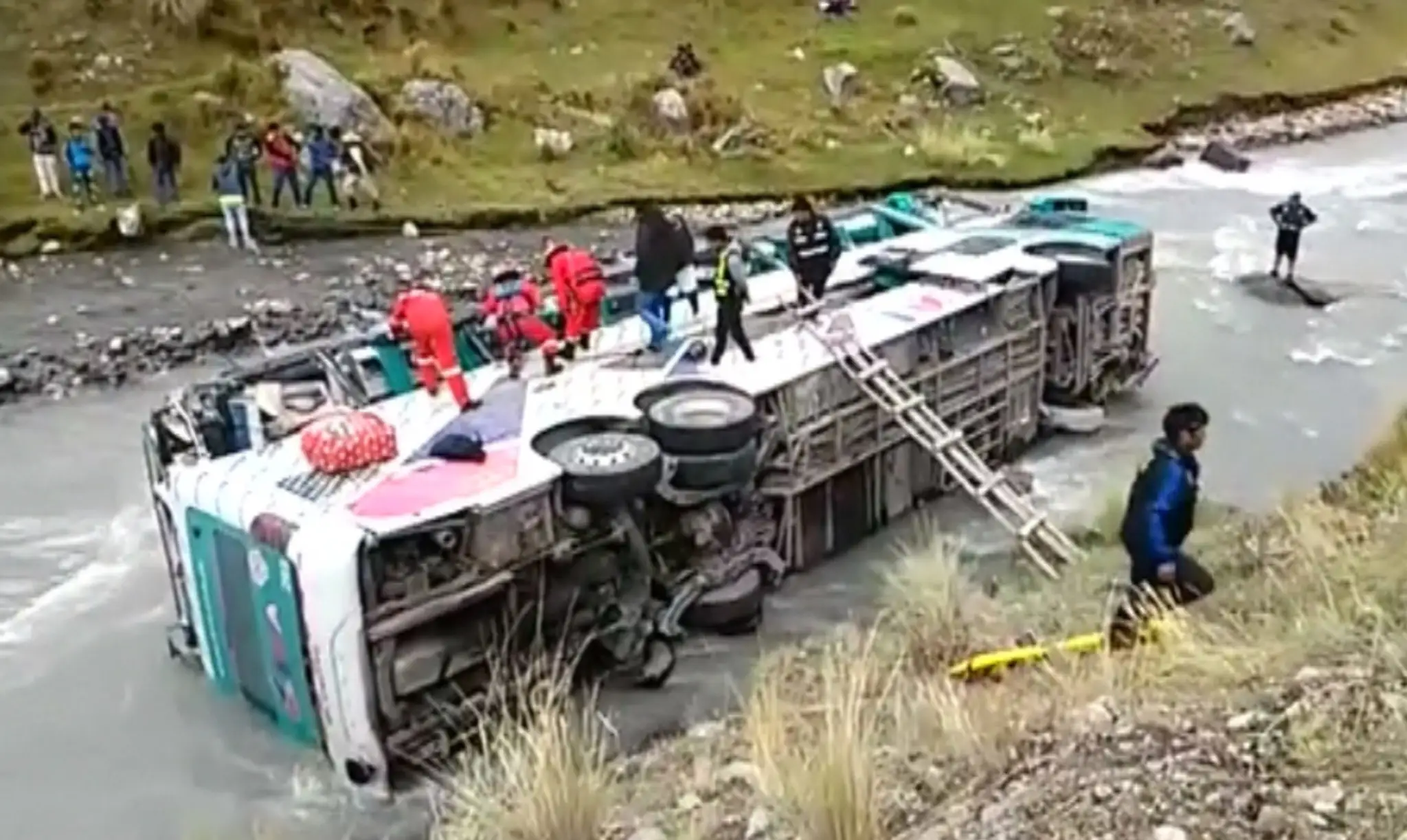 Havária autobusu.