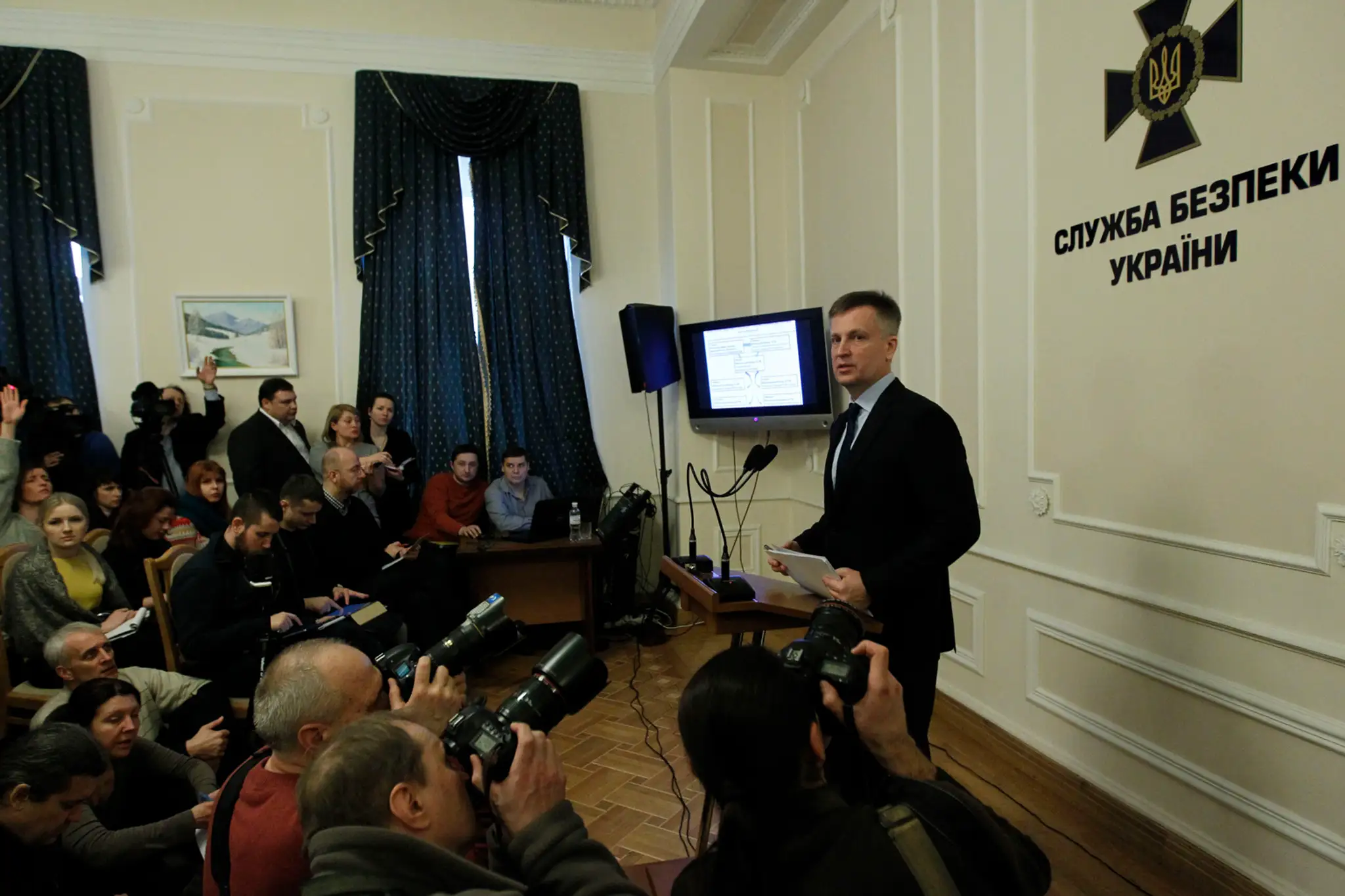Šéf bezpečnostných zložiek Valentyn Nalyvaichenko.