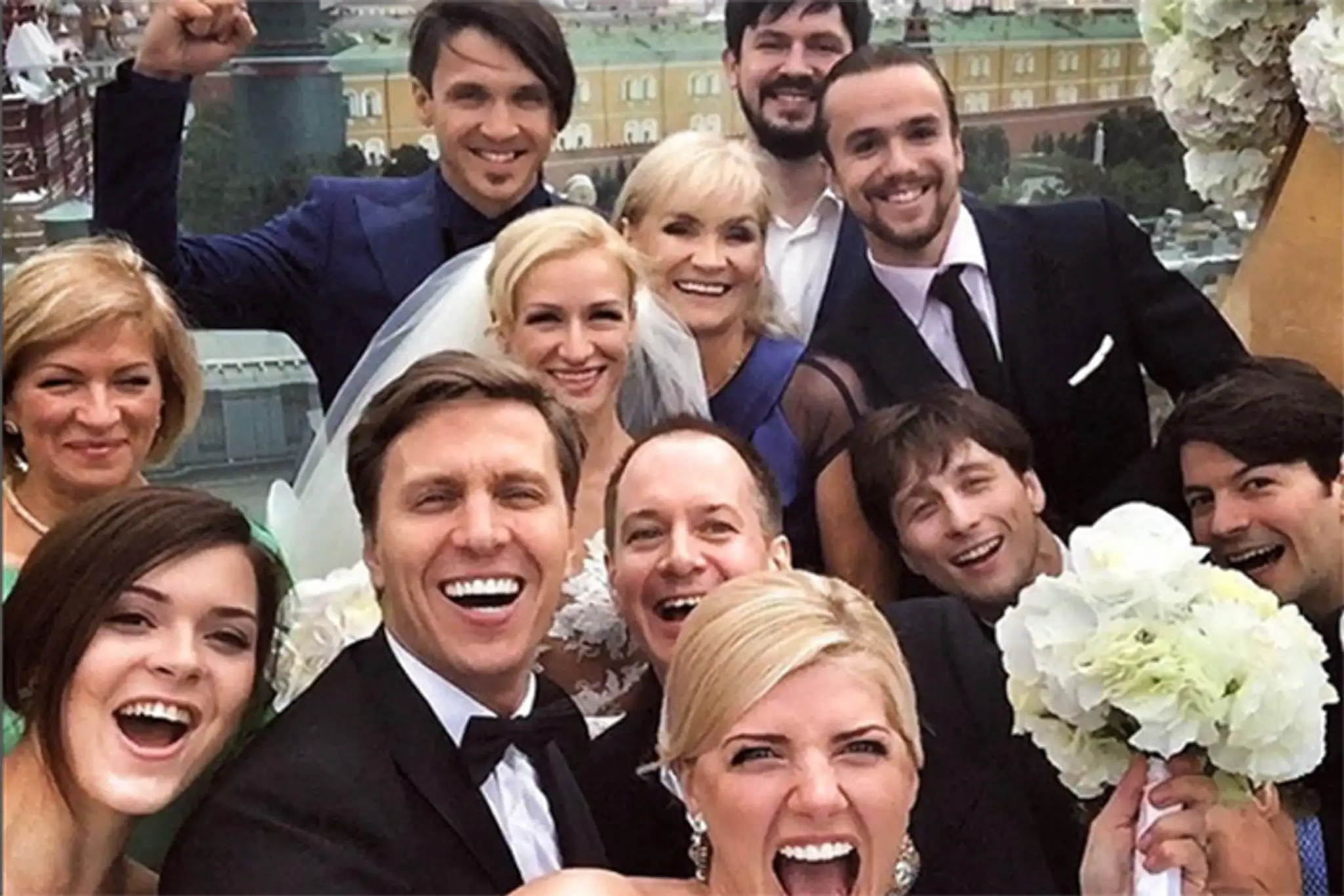 Selfie mladomanželov po obrade.