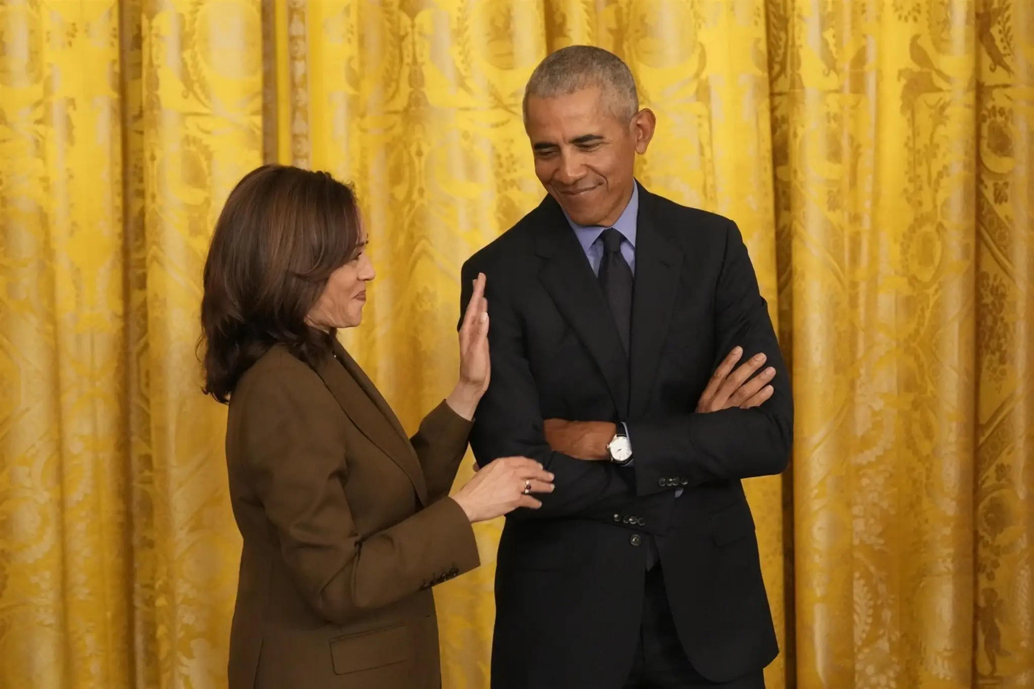 Kamala Harrisová a Barack Obama.