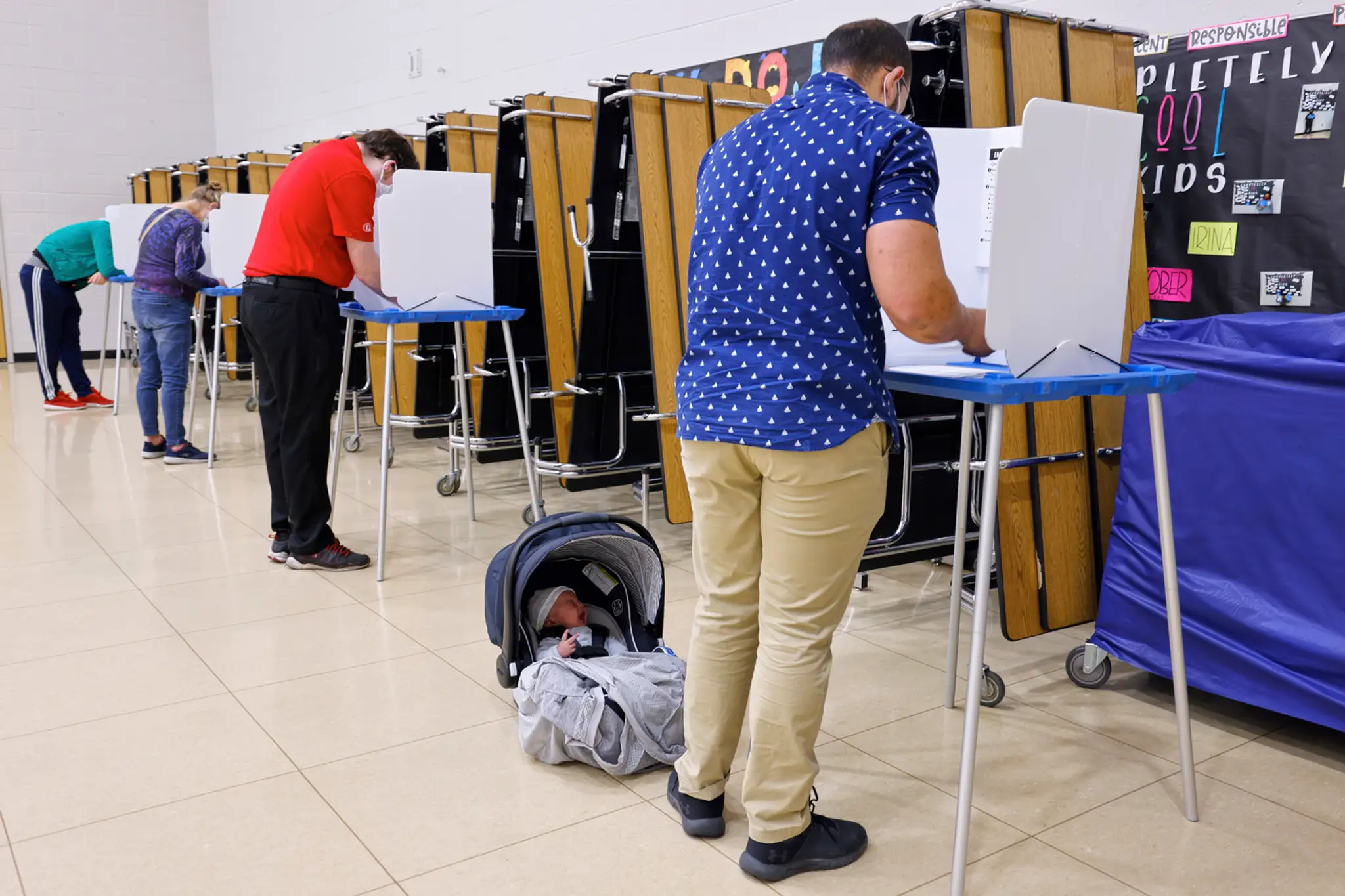 Obyvatelia v štáte Iowa hlasujú za plentou v prezidentských voľbách.