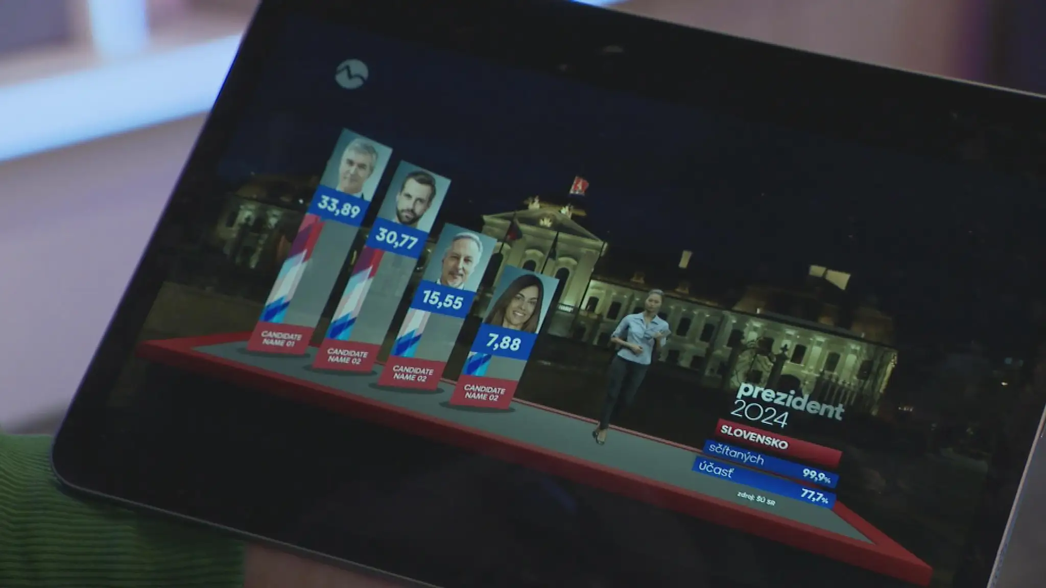Prípravy na volebnú noc