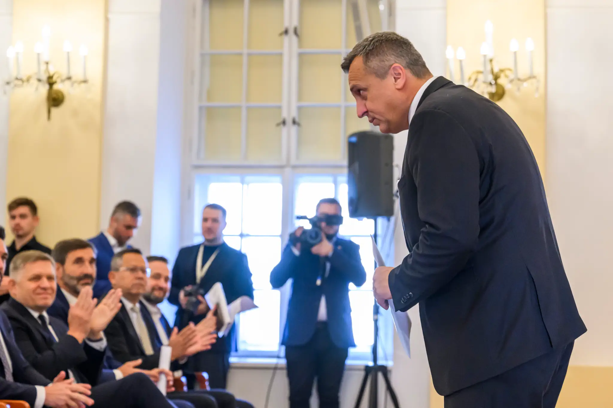 Na snímke predseda SNS Andrej Danko