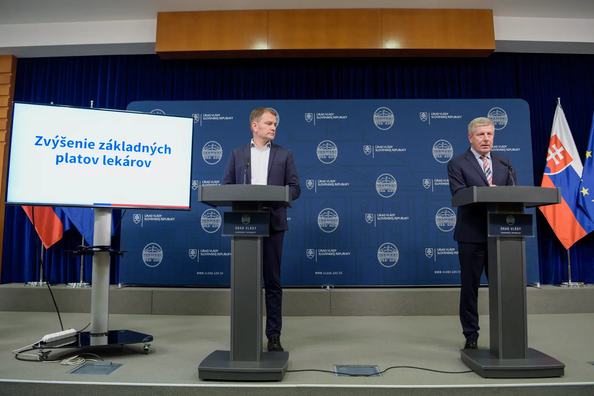 Igor Matovič a Vladimír Lengvarský.