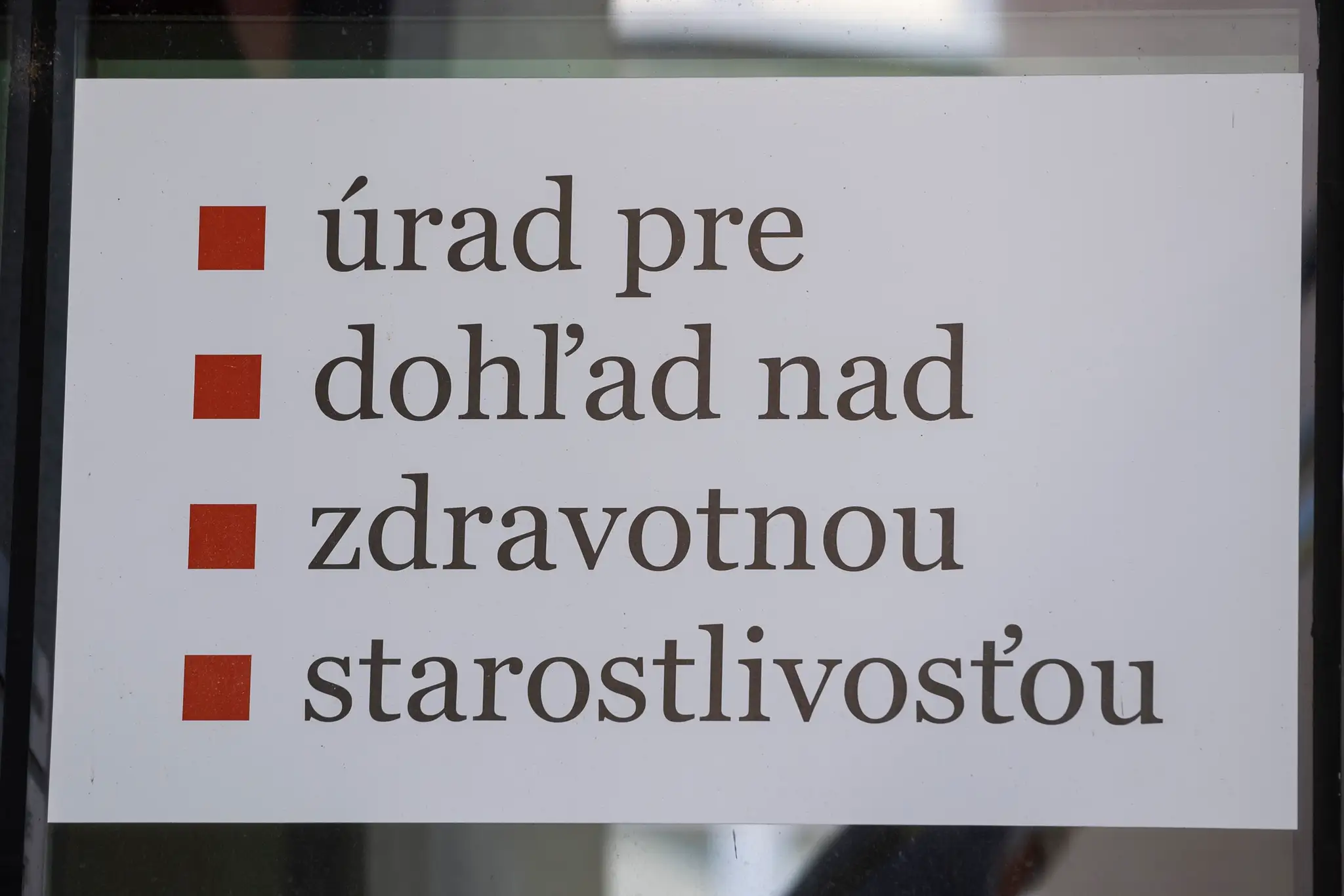 Úrad pre dohľad nad zdravotnou starostlivosťou.