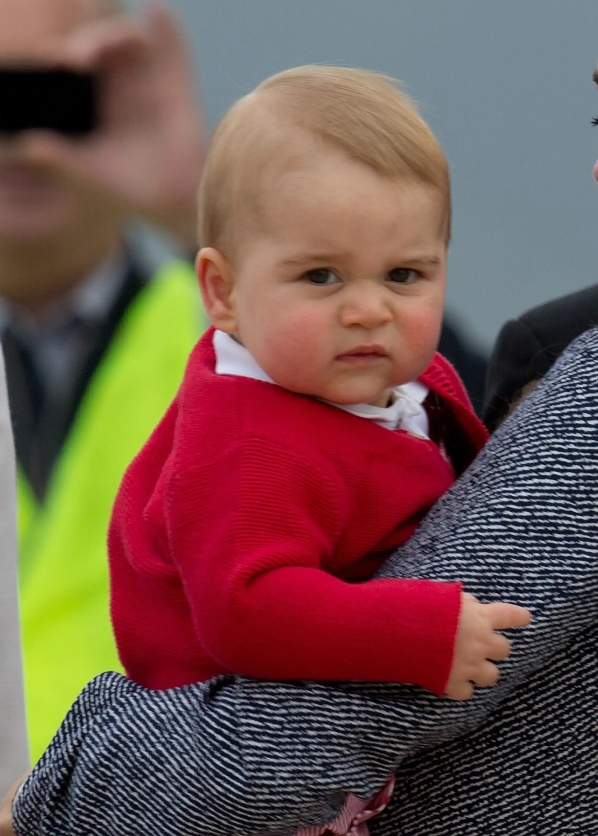 Princ George a jeho grimasy