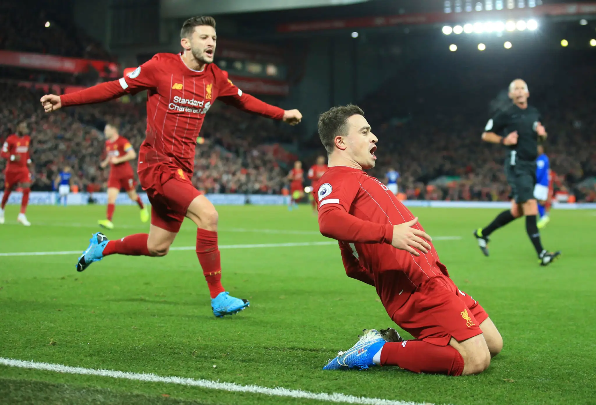 Shaqiri v Liverpoole.