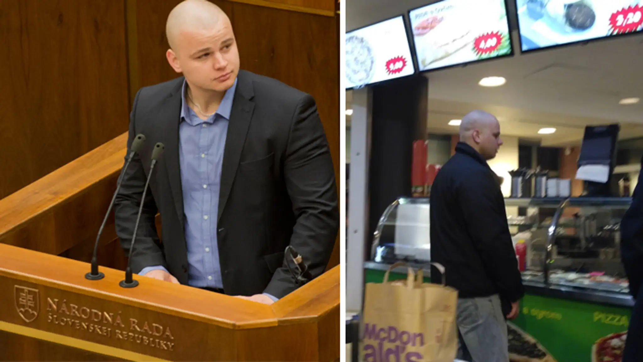 Milan Mazurek si po rozhorčenom prejave proti islamským krajinám zašiel na kebab.