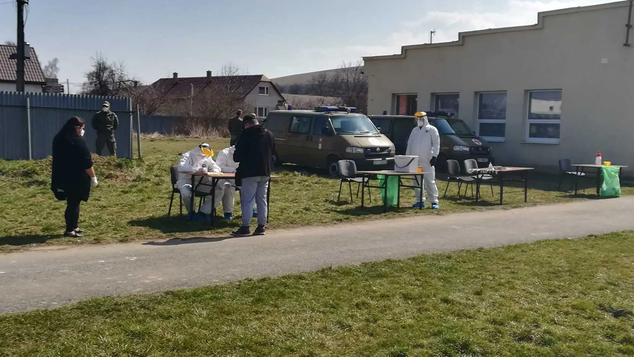 Testovanie v osade.