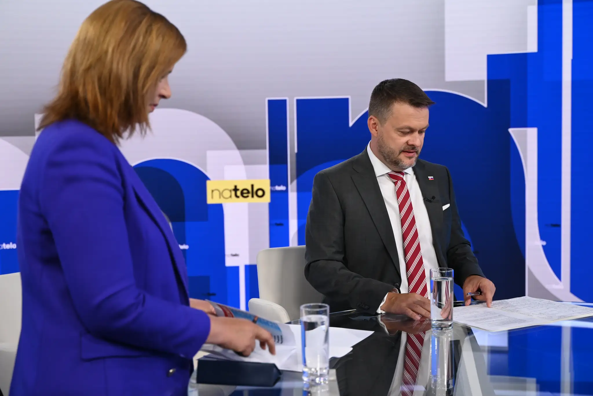 Minister Samuel Migaľ a poslankyňa Veronika Remišová v relácii Na telo