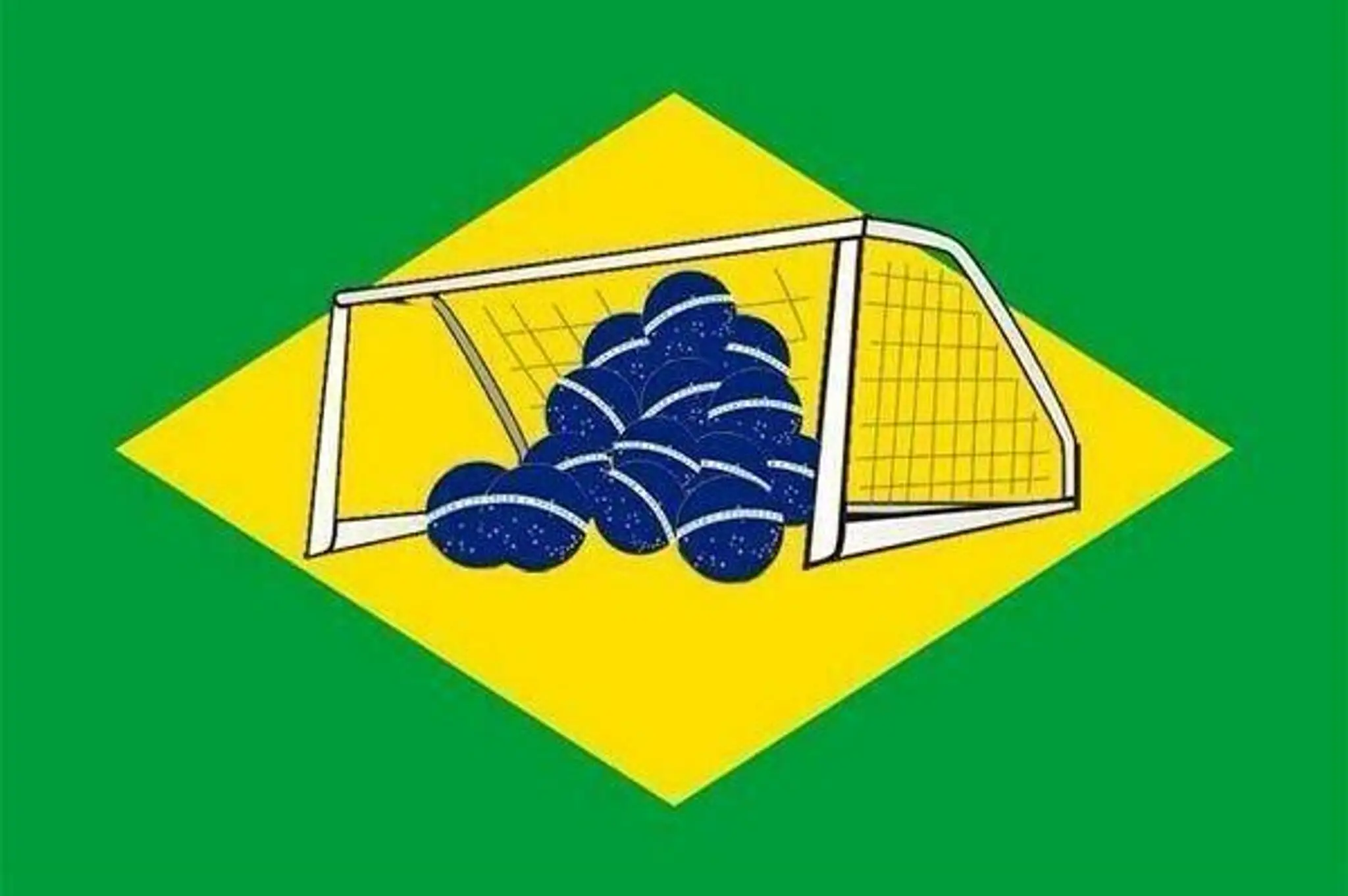 Karikatúra po prehre Brazílie