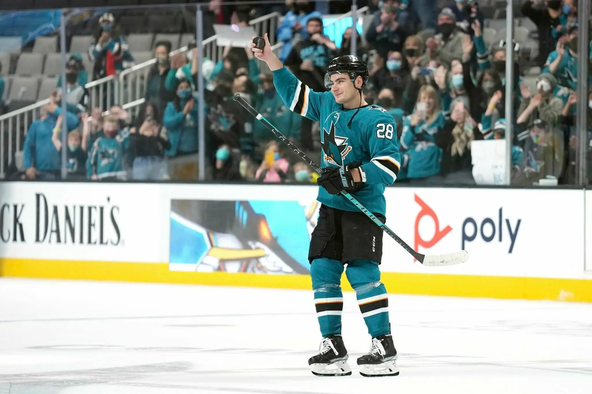 Timo Meier reaguje po päťgólovom zápase.